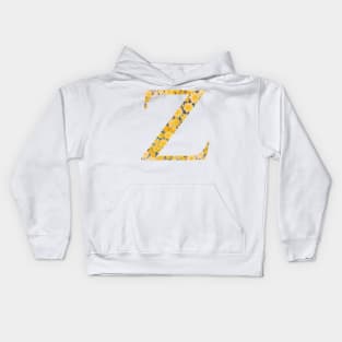 Zeta Sorority Sunflower Sticker Kids Hoodie